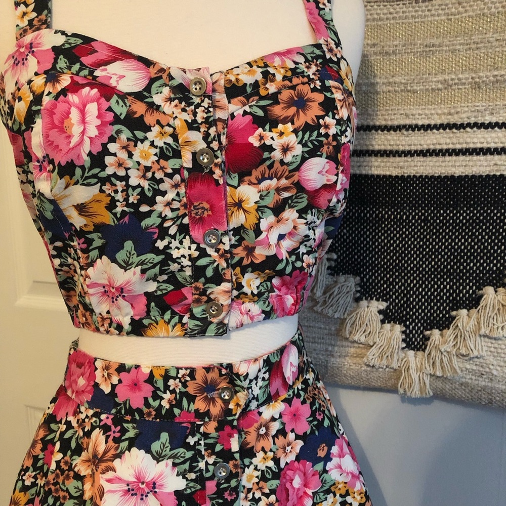 Floral Two Piece Set by Reverse - Size S - Picture 2 of 4